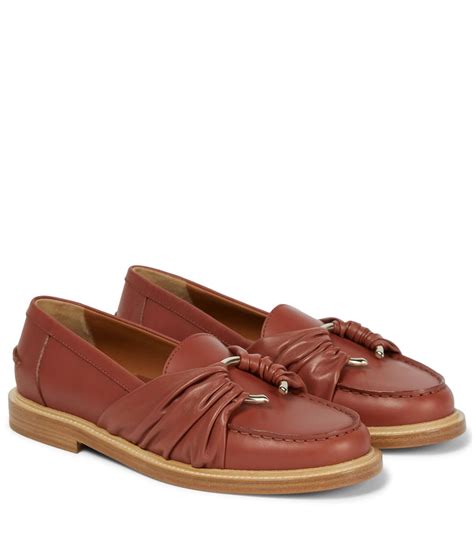 chloe c loafer|chloe flats with ankle strap.